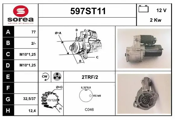 Démarreur STARTCAR 597ST11