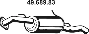 Silencieux arrière EBERSPÄCHER 49.689.83