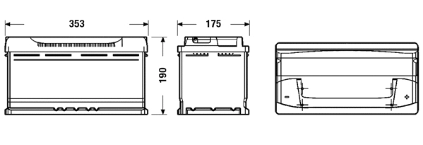 Batterie de démarrage TUDOR TB950