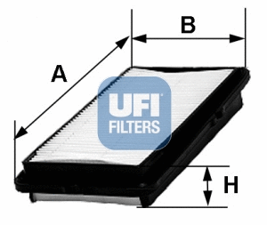 Filtre à air UFI 30.242.00