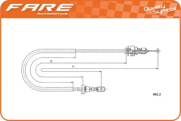 Câble d'accélération FARE-RCH 25664