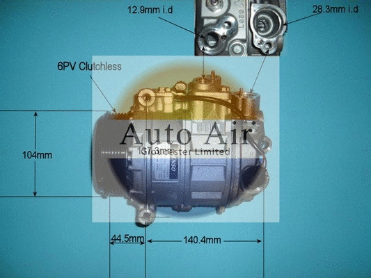 Compresseur, climatisation AUTO AIR GLOUCESTER 14-6201