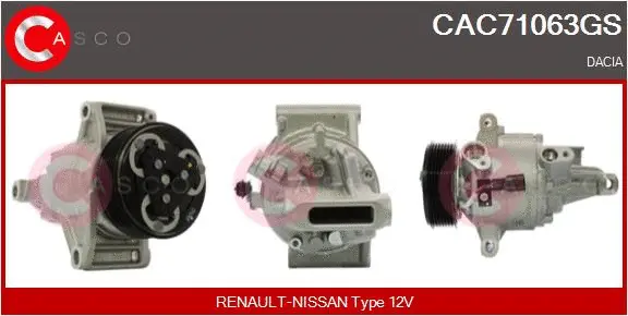 Compresseur, climatisation CASCO CAC71063GS