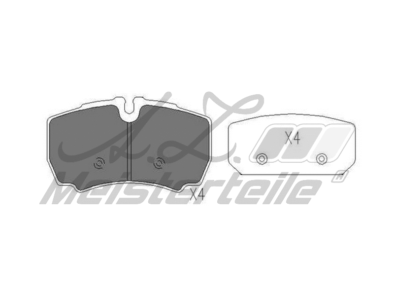Kit de plaquettes de frein, frein à disque A.Z. Meisterteile AZMT-44-022-2231