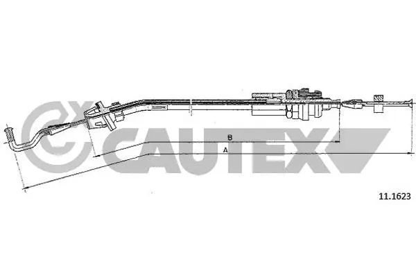 Câble d'accélération CAUTEX 766085