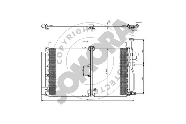 Condenseur, climatisation SOMORA 067060A