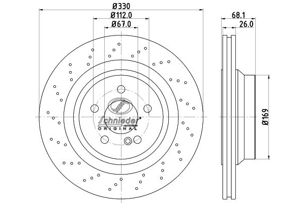 Disque de frein SCHNIEDER AUTOTECH BZS55.00077