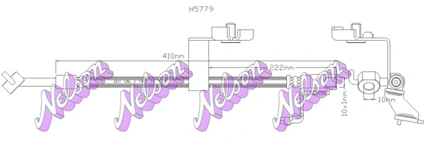 Flexible de frein KAWE H5779