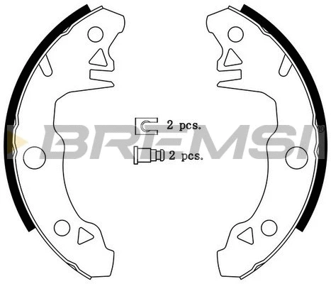 Jeu de mâchoires de frein BREMSI GF0413