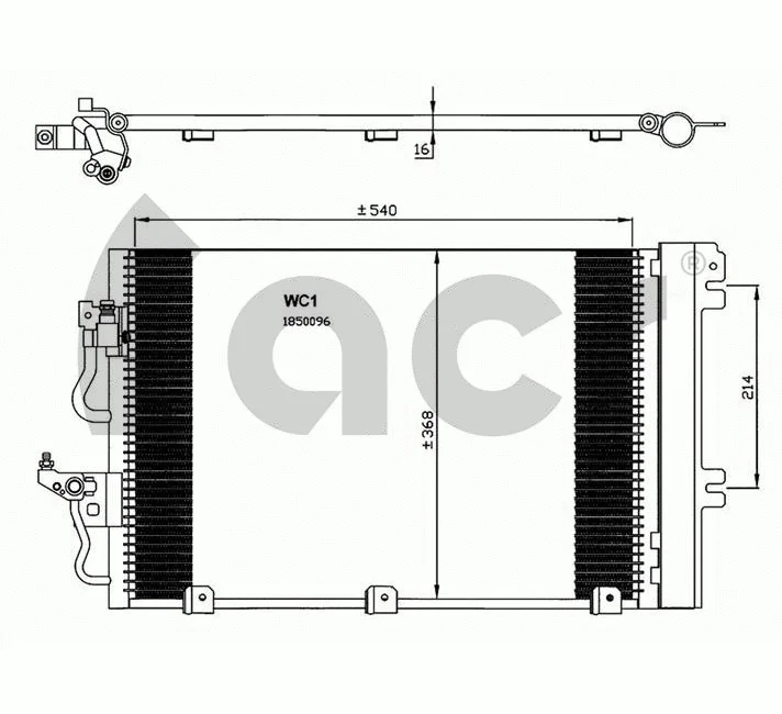 Condenseur, climatisation ACR 300618
