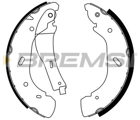Jeu de mâchoires de frein BREMSI GF0239