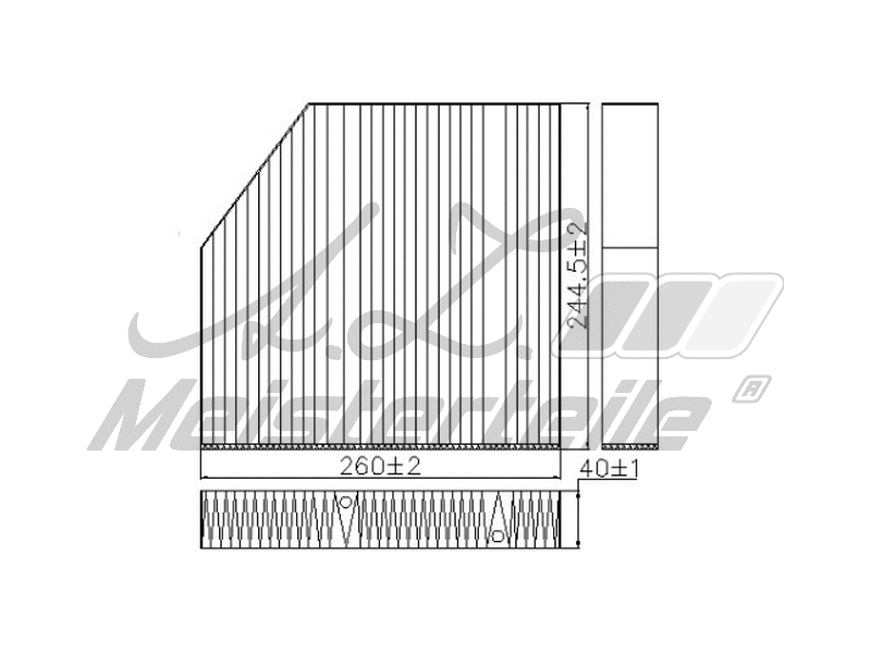 Filtre, air de l'habitacle A.Z. Meisterteile AZMT-41-010-1757