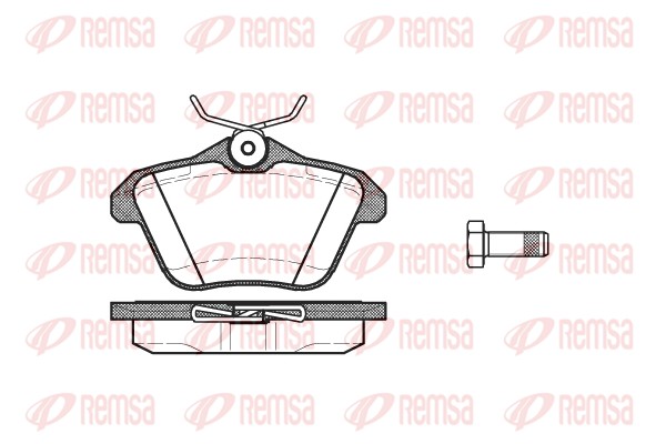 Kit de plaquettes de frein, frein à disque REMSA 0581.10