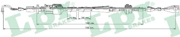 Câble d'accélération LPR C0013A