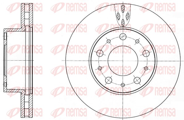 Disque de frein REMSA 61015.10