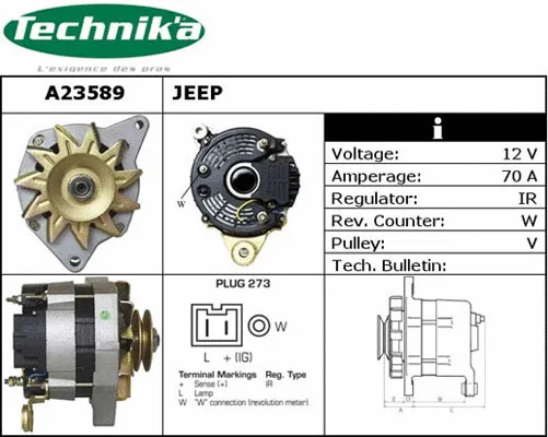 Alternateur Technika A23589