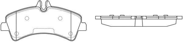Kit de plaquettes de frein, frein à disque SB BP31038