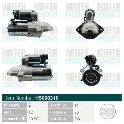 Démarreur HOFFER H5060310