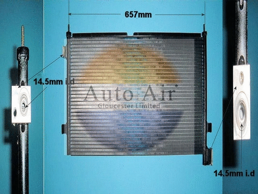 Condenseur, climatisation AUTO AIR GLOUCESTER 16-1038