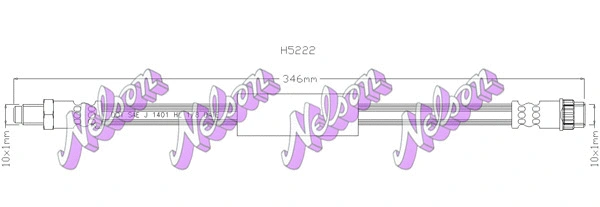 Flexible de frein KAWE H5222