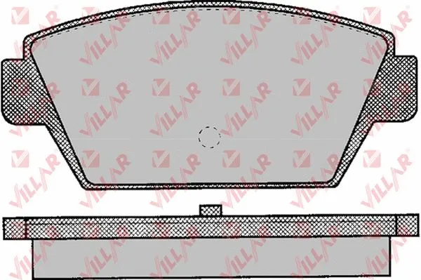 Kit de plaquettes de frein, frein à disque VILLAR 626.0044