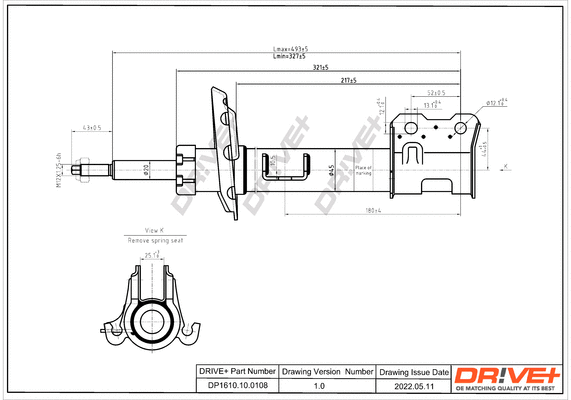 Amortisseur Dr!ve+ DP1610.10.0108