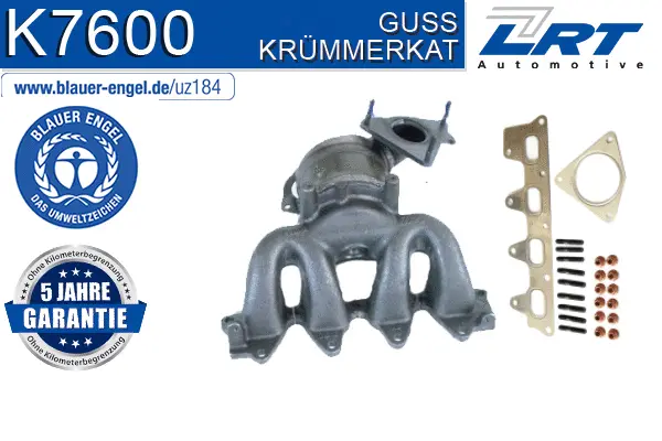 Catalyseur en coude LRT K7600