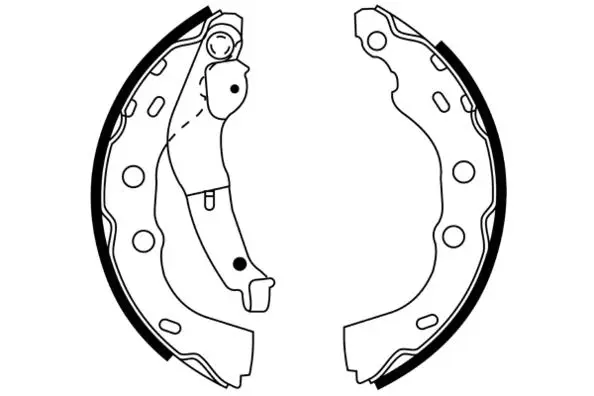 Jeu de mâchoires de frein, frein de stationnement E.T.F. 09-0670