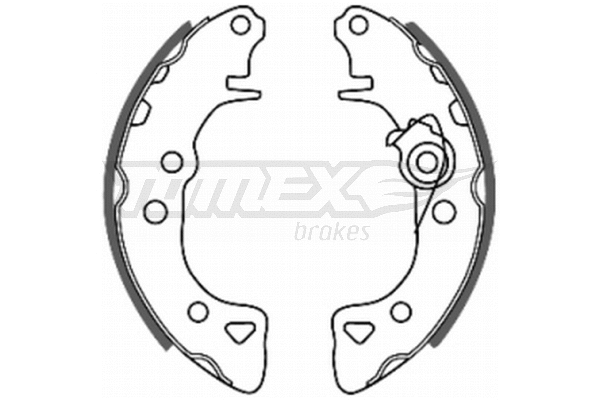Jeu de mâchoires de frein TOMEX Brakes TX 20-55