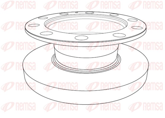 Disque de frein REMSA NCA1192.10
