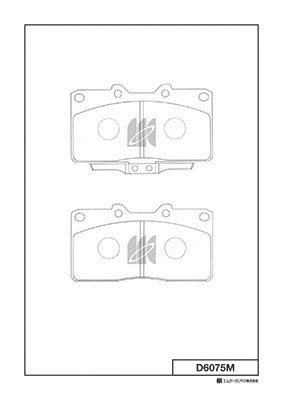 Kit de plaquettes de frein, frein à disque MK Kashiyama D6075M