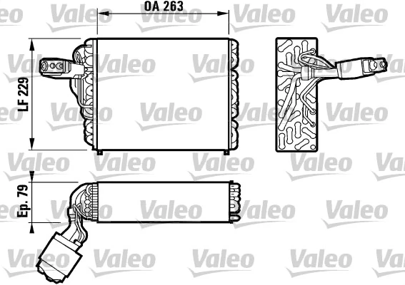 Évaporateur climatisation VALEO 817109