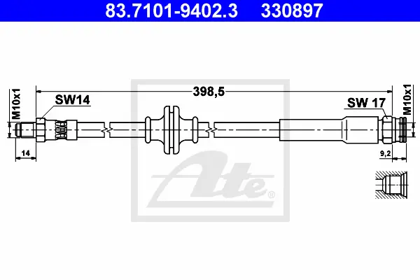 Flexible de frein ATE-APAC 83.7101-9402.3