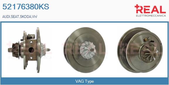 Groupe carter, turbocompresseur REAL 52176380KS