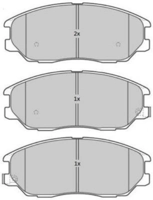 Kit de plaquettes de frein, frein à disque FREMAX FBP-1802