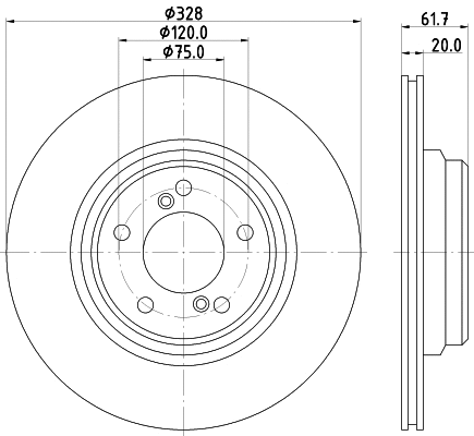 Disque de frein PAGID 54830