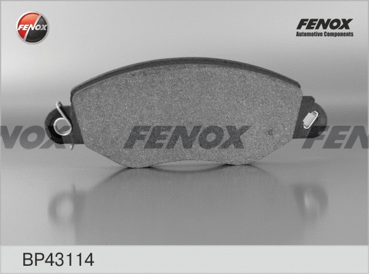 Kit de plaquettes de frein, frein à disque FENOX BP43114
