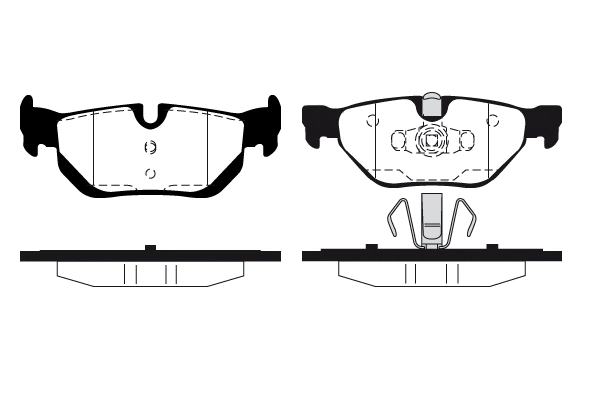 Kit de plaquettes de frein, frein à disque Technika 02165