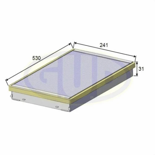 Filtre, air de l'habitacle G.U.D. GCF5366