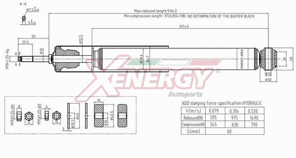 Amortisseur AP XENERGY X177553