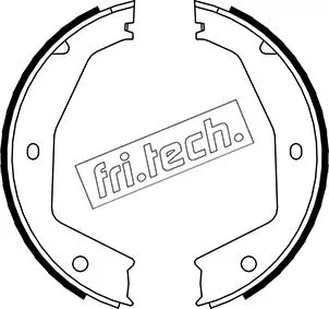 Jeu de mâchoires de frein, frein de stationnement fri.tech. 1048.002
