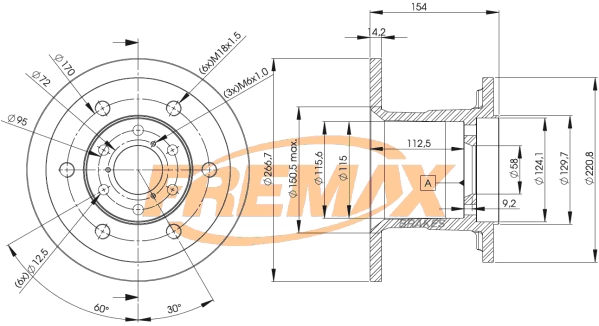 Disque de frein FREMAX BD-4528