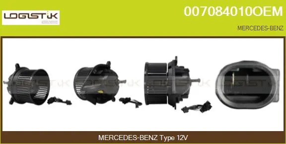 Pulseur d'air habitacle LGK 007084010OEM