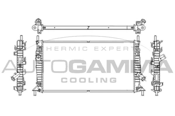 Radiateur, refroidissement du moteur AUTOGAMMA 103421
