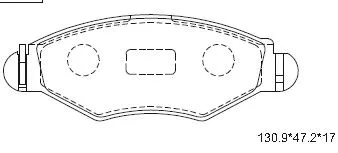 Kit de plaquettes de frein, frein à disque ASIMCO KD7751