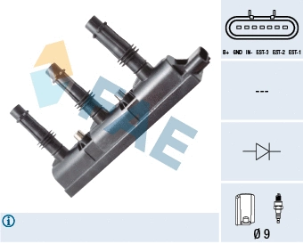 Bobine d'allumage FAE 80258