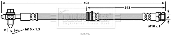 Flexible de frein BORG & BECK BBH7912