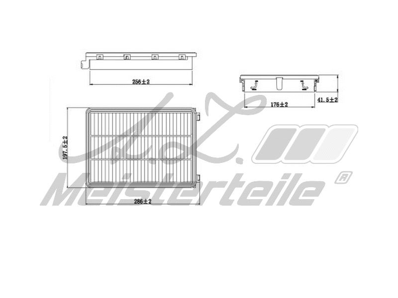 Filtre à air A.Z. Meisterteile AZMT-41-030-1980