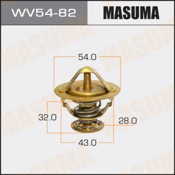Thermostat, liquide de refroidissement MASUMA WV54-82