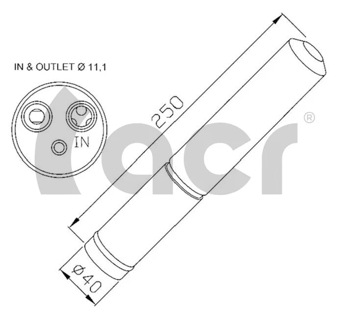 Filtre déshydratant, climatisation ACR 170360
